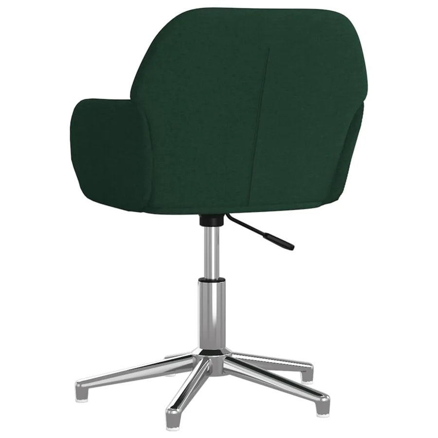Chaises pivotantes à manger lot de 2 vert foncé tissu - 6