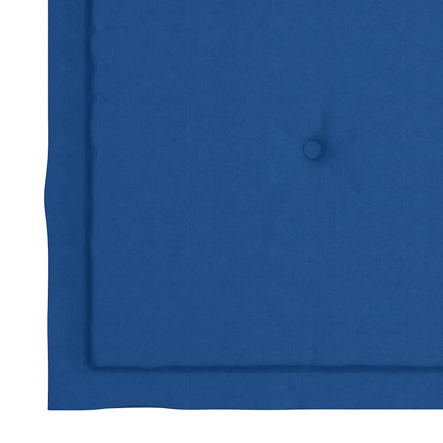 Chaises de jardin avec coussins bleu royal lot de 3 Bois teck - 10