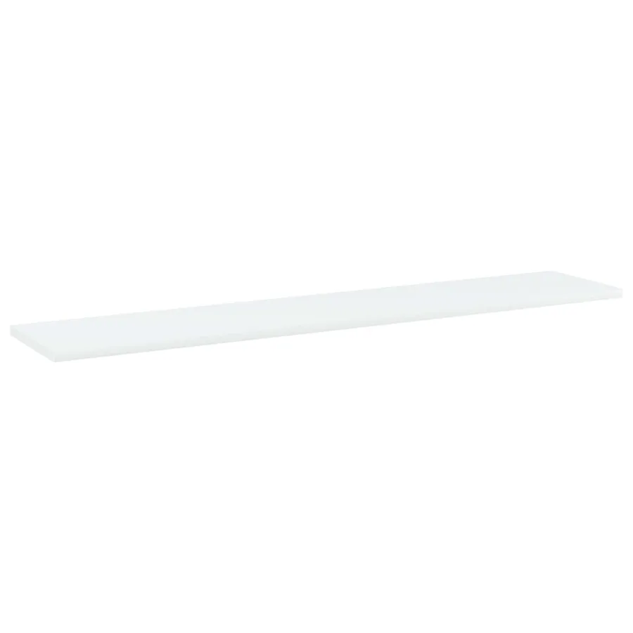 Panneaux de bibliothèque 8 pcs Blanc 100x20x1,5 cm Aggloméré - 2
