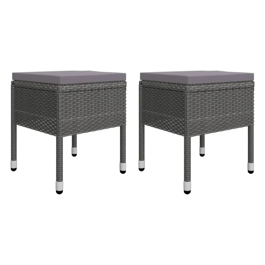 Ensemble à manger de jardin 5 pcs Gris - 8