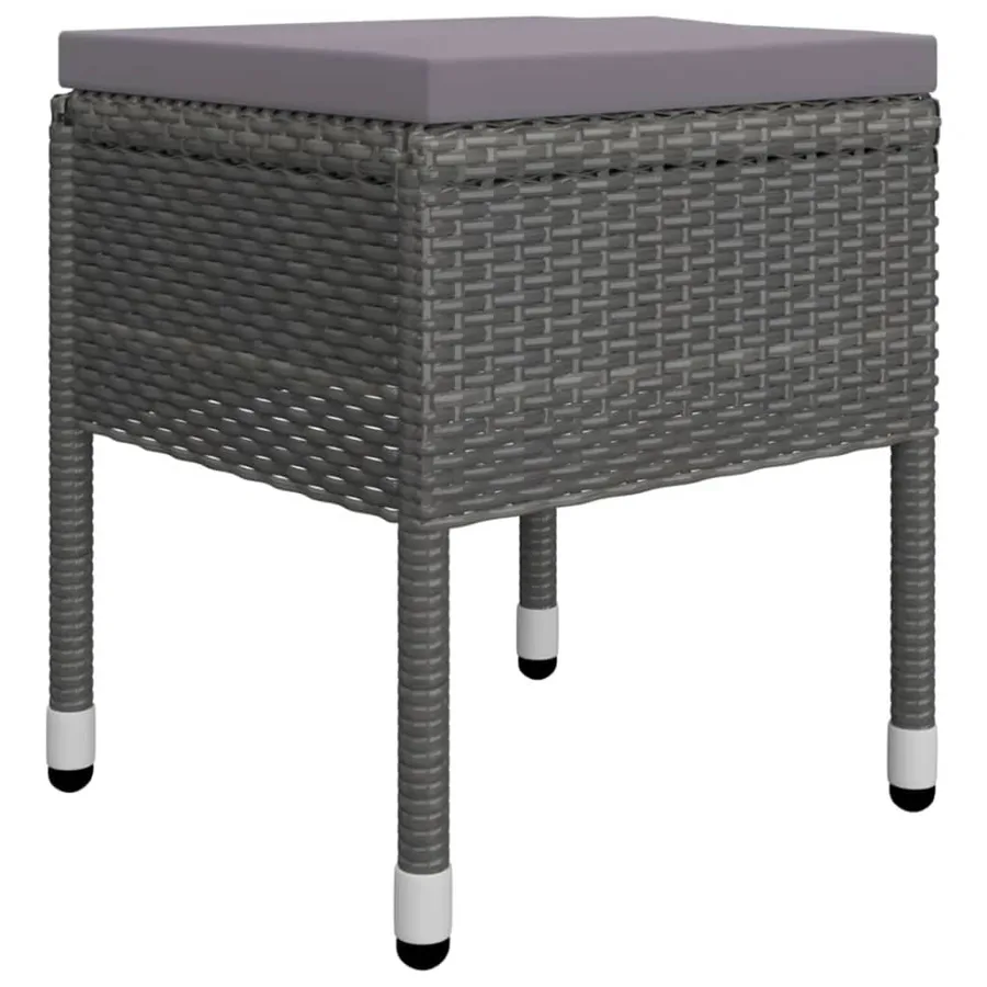 Ensemble à manger de jardin 5 pcs Gris - 9
