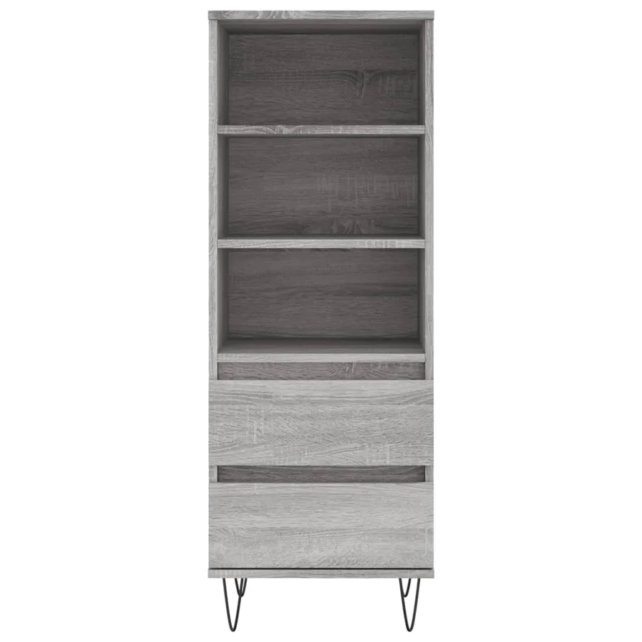 Buffet haut Sonoma gris 40x36x110 cm Bois d'ingénierie - 5