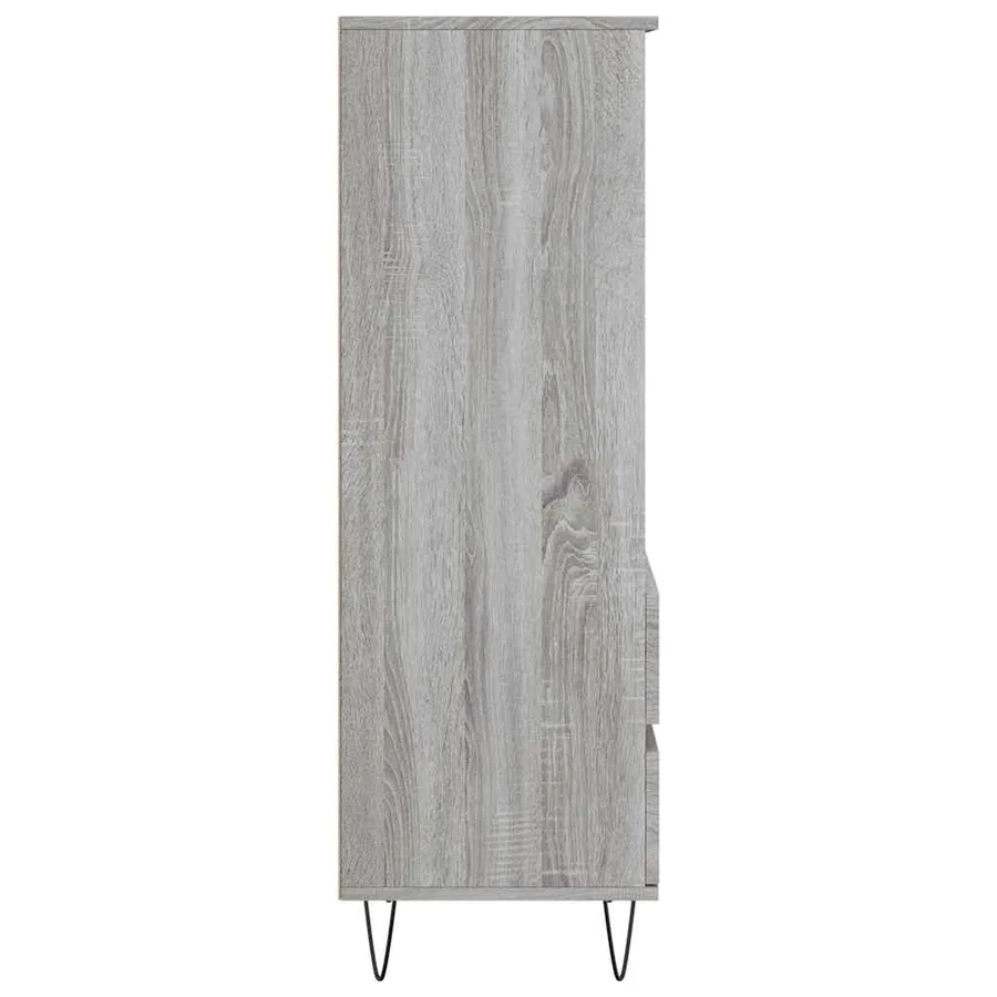Buffet haut Sonoma gris 40x36x110 cm Bois d'ingénierie - 7