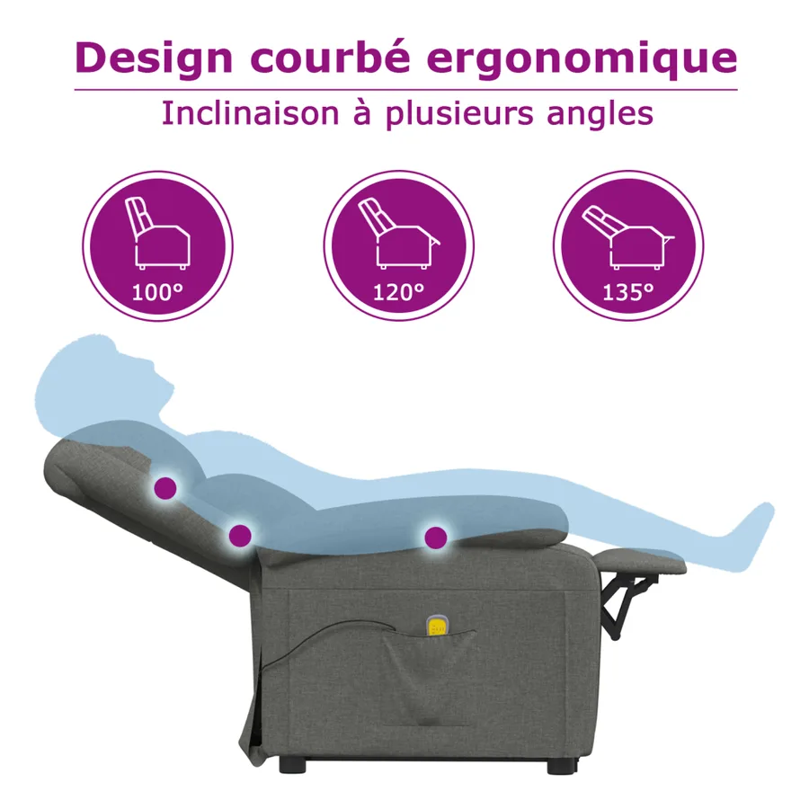 Fauteuil Noir Similicuir - 9