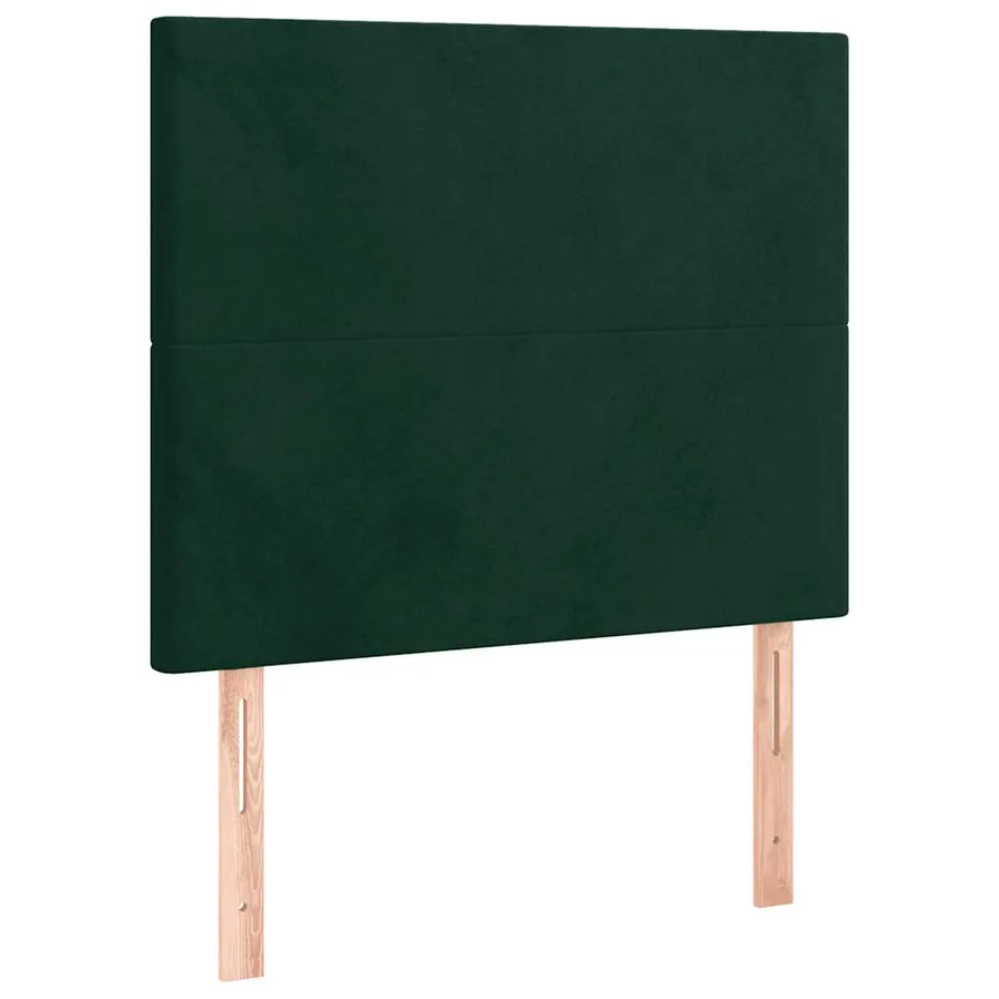 Sommier à lattes de lit avec matelas Vert foncé 90x190 cm - 5