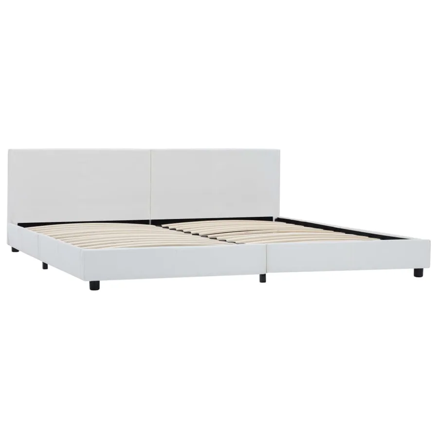 Cadre de lit Blanc Similicuir 180x200 cm - 2