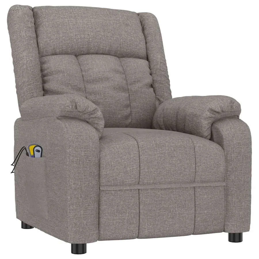 Fauteuil électrique de massage Taupe Tissu - 3