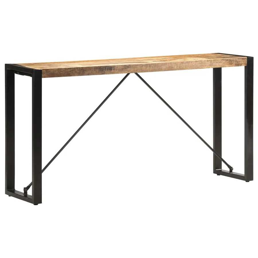 Table console 150x35x76 cm Bois de manguier massif - 6