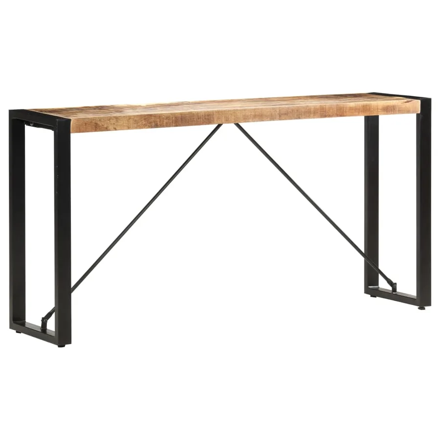 Table console 150x35x76 cm Bois de manguier massif - 7