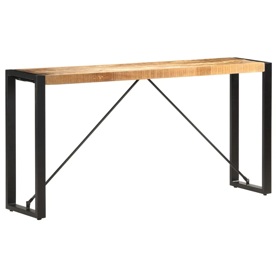 Table console 150x35x76 cm Bois de manguier massif - 9