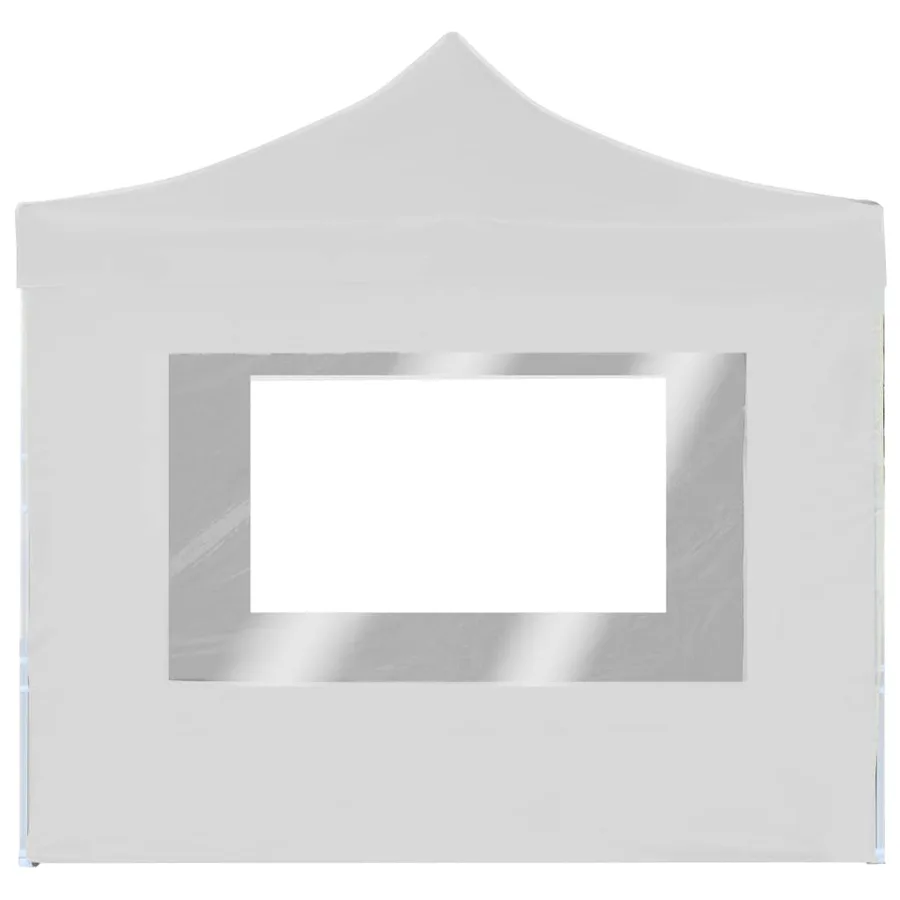 Tente de réception pliable avec parois Aluminium 2x2 m Blanc - 2