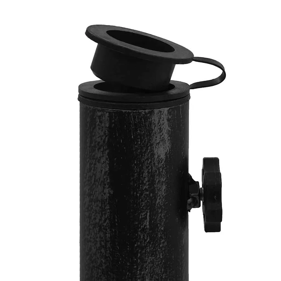 Socle de parasol Noir 47x47x33 cm Fonte - 7