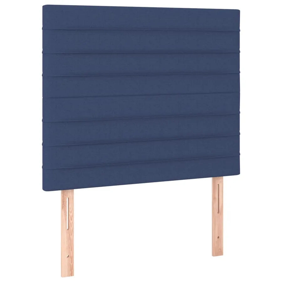 Cadre de lit sans matelas bleu 80x200 cm tissu - 9