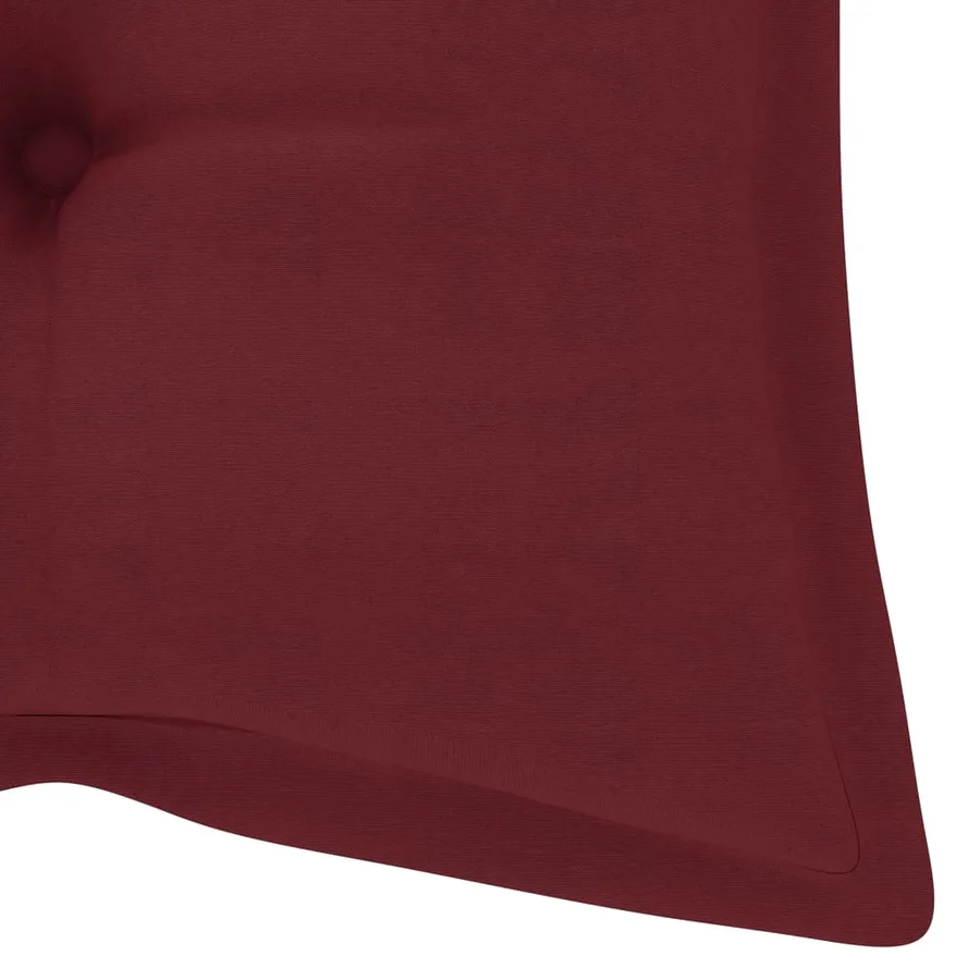 Banc de jardin pliable avec coussin 118 cm Bambou - 8
