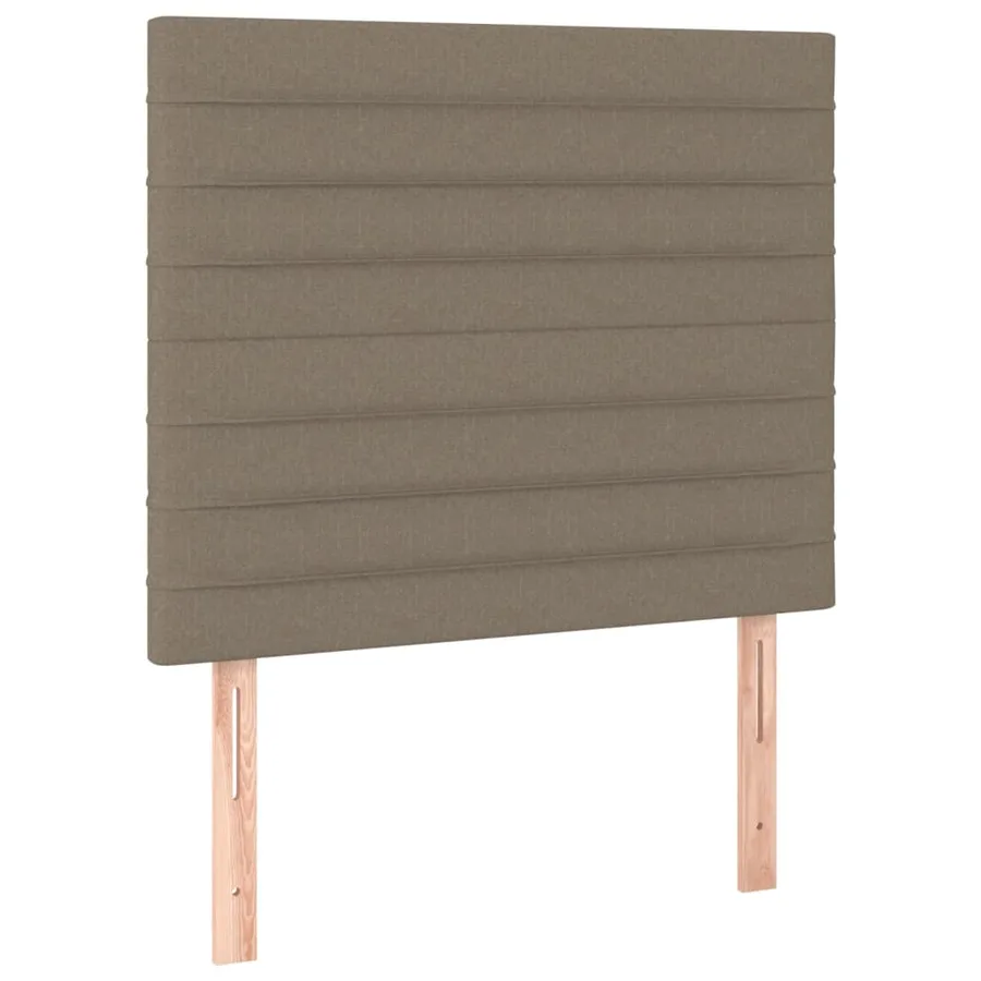 Sommier à lattes de lit avec matelas Taupe 100x200 cm Tissu - 6