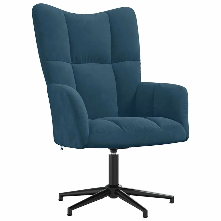 Chaise de relaxation Bleu Velours - 2