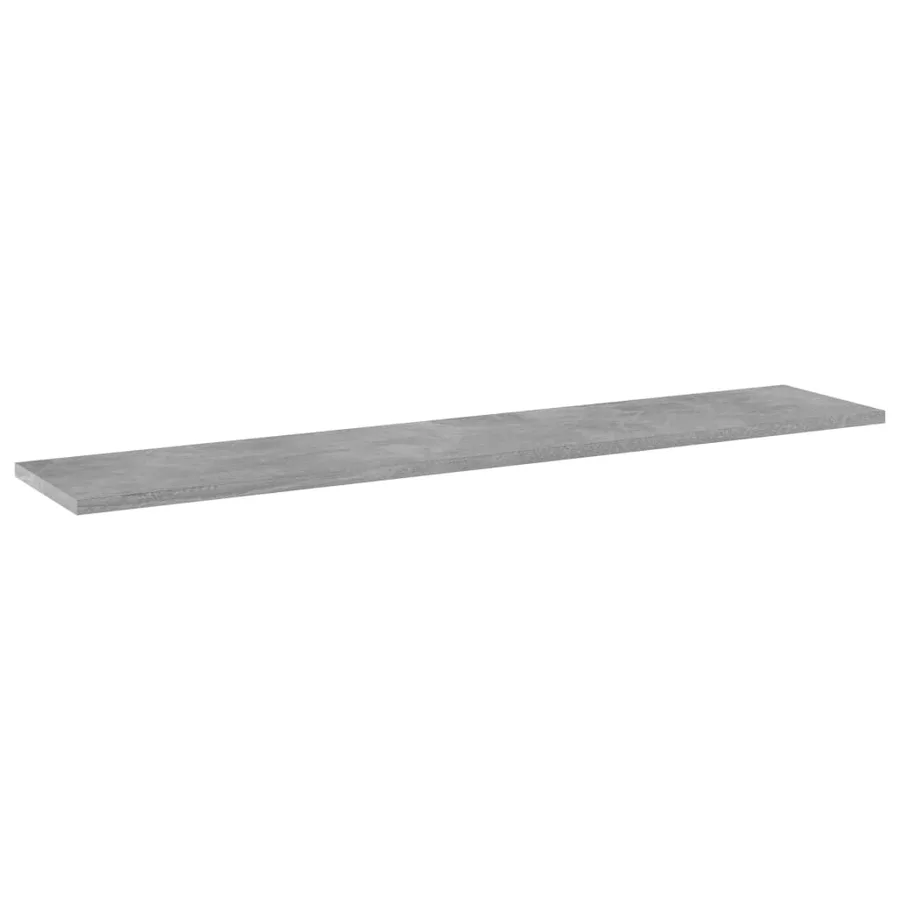 Panneaux de bibliothèque 8pcs Gris béton 100x20x1,5cm Aggloméré - 2