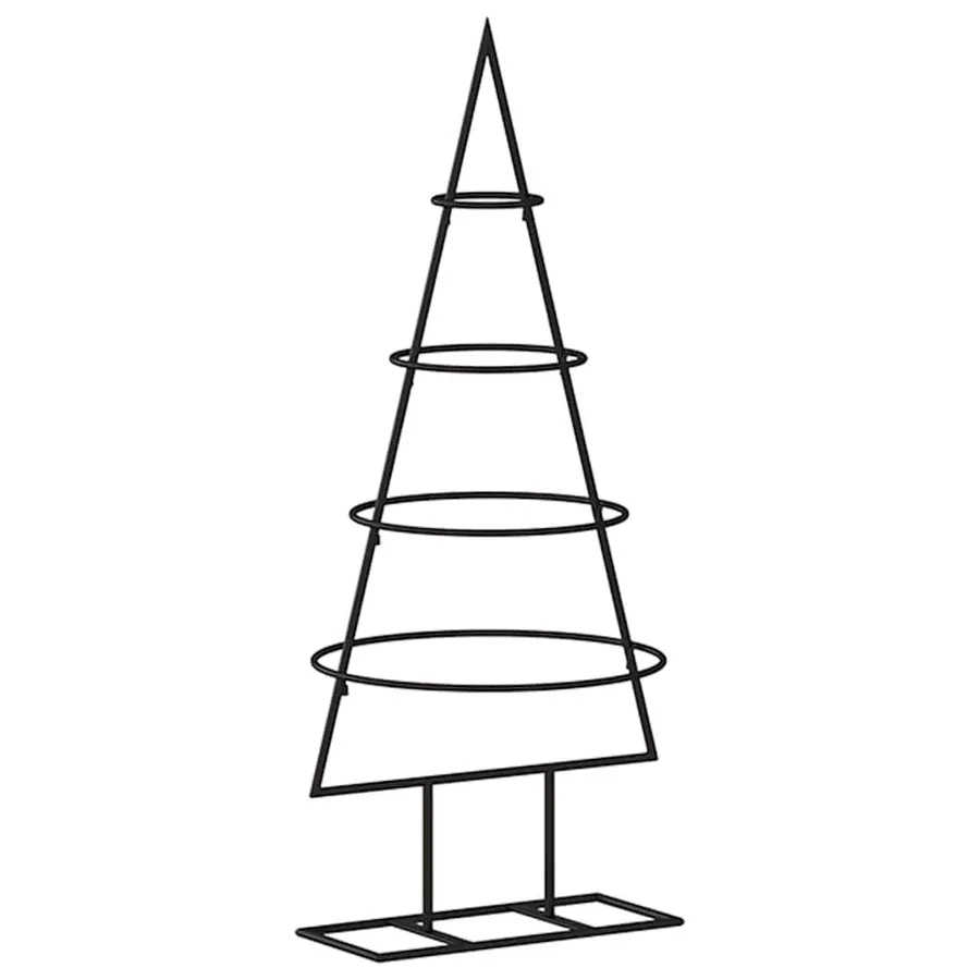 Arbre de Noël en métal pour décoration noir 60 cm - 5