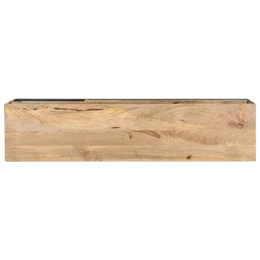 Meuble TV 130x30x45 cm Bois de manguier brut - 4