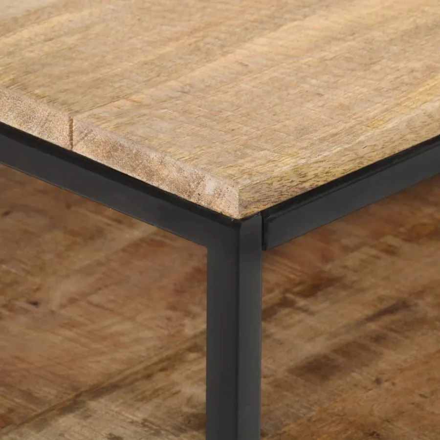 Meuble TV 130x30x45 cm Bois de manguier brut - 5