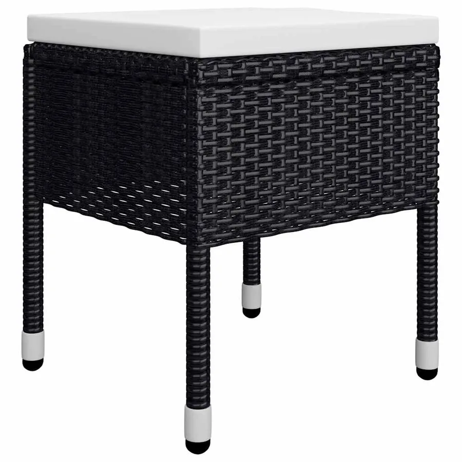 Ensemble à manger de jardin 9 pcs Noir - 14