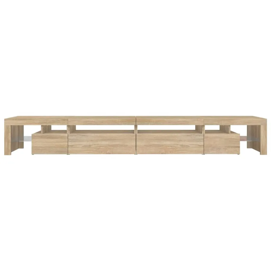 Meuble TV avec lumières LED Chêne sonoma 290x36,5x40 cm - 9