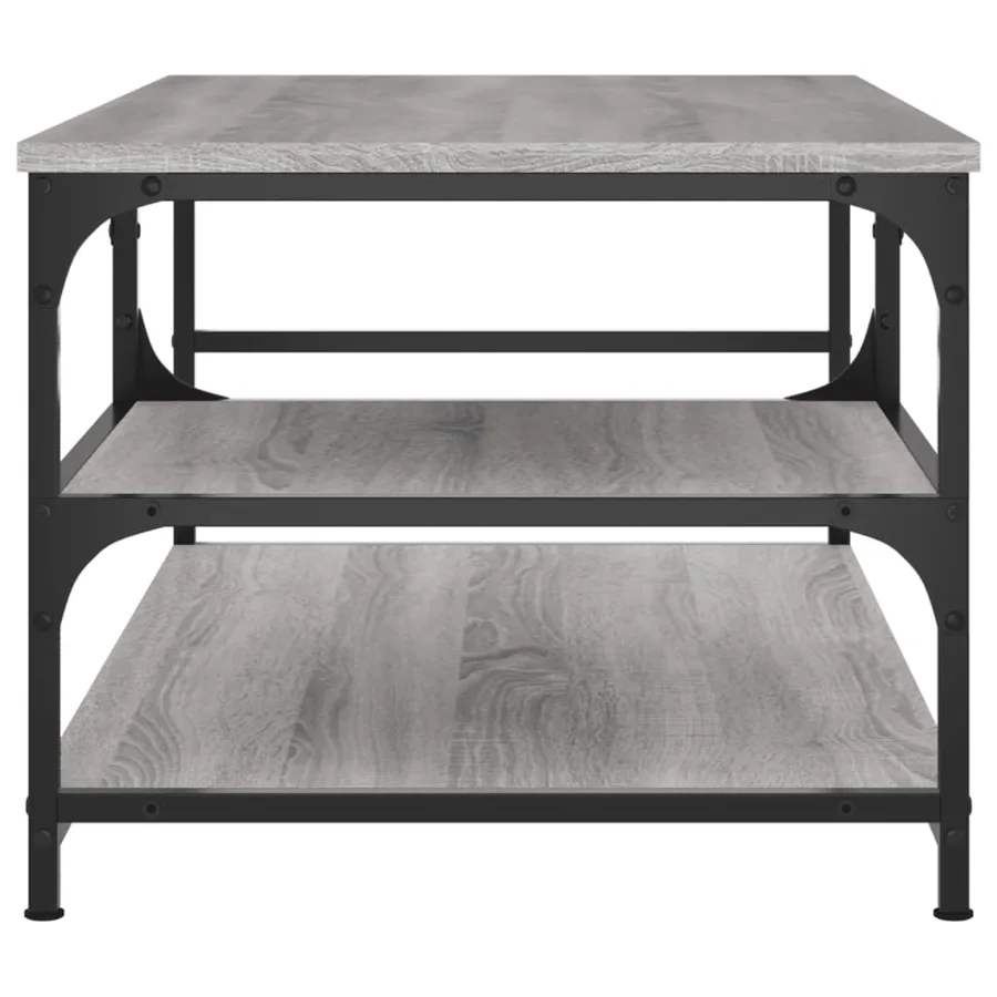 Table basse sonoma gris 90x49x40 cm bois d'ingénierie - 5