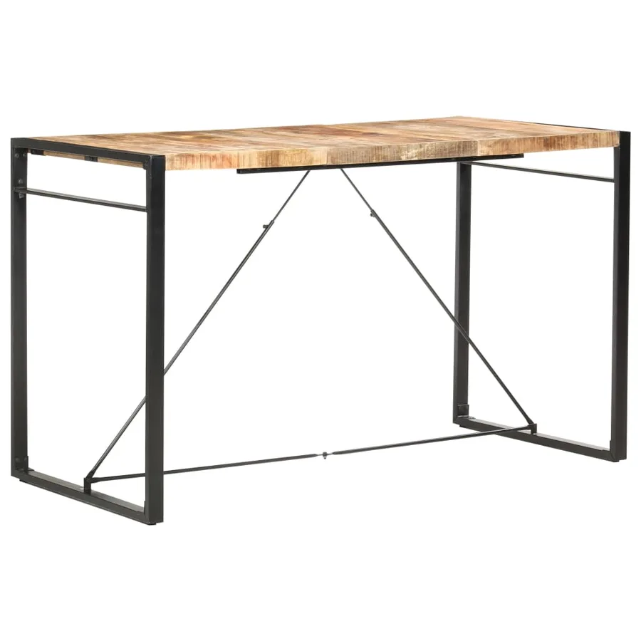 Table de bar 180x90x110 cm Bois de manguier massif - 8