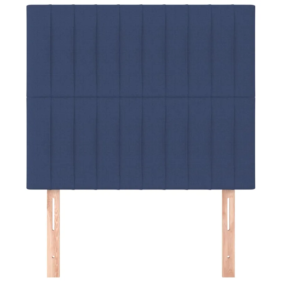 Tête de lit Bleu 80x5x118/128 cm Tissu - 3