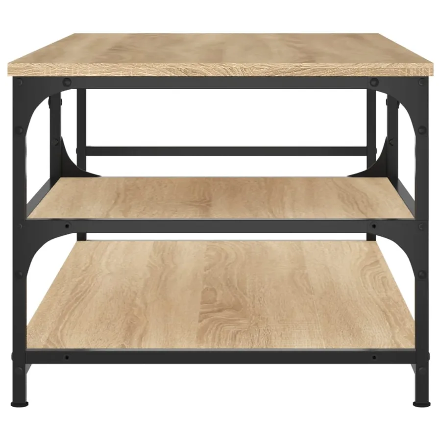 Table basse chêne sonoma 90x49x40 cm bois d'ingénierie - 5