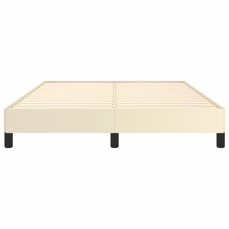 Cadre de lit sans matelas crème 140x190 cm similicuir - 5