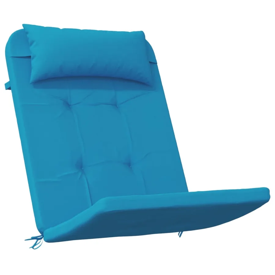 Coussins de chaise adirondack lot de 2 bleu clair tissu oxford - 3