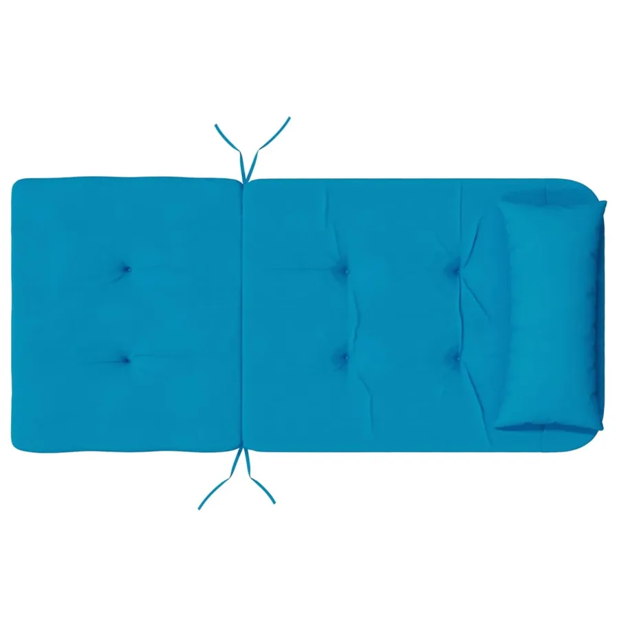 Coussins de chaise adirondack lot de 2 bleu clair tissu oxford - 8