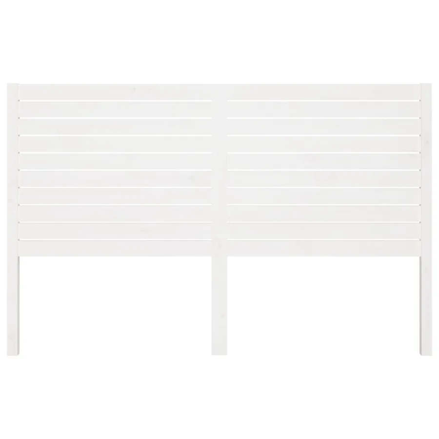 Tête de lit Blanc 186x4x100 cm Bois massif de pin - 3