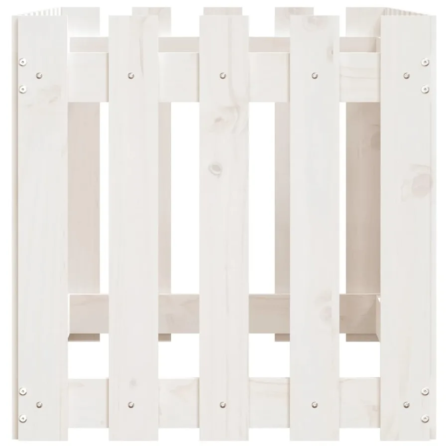 Lit surélevé de jardin design de clôture 100x50x50cm pin massif - 6