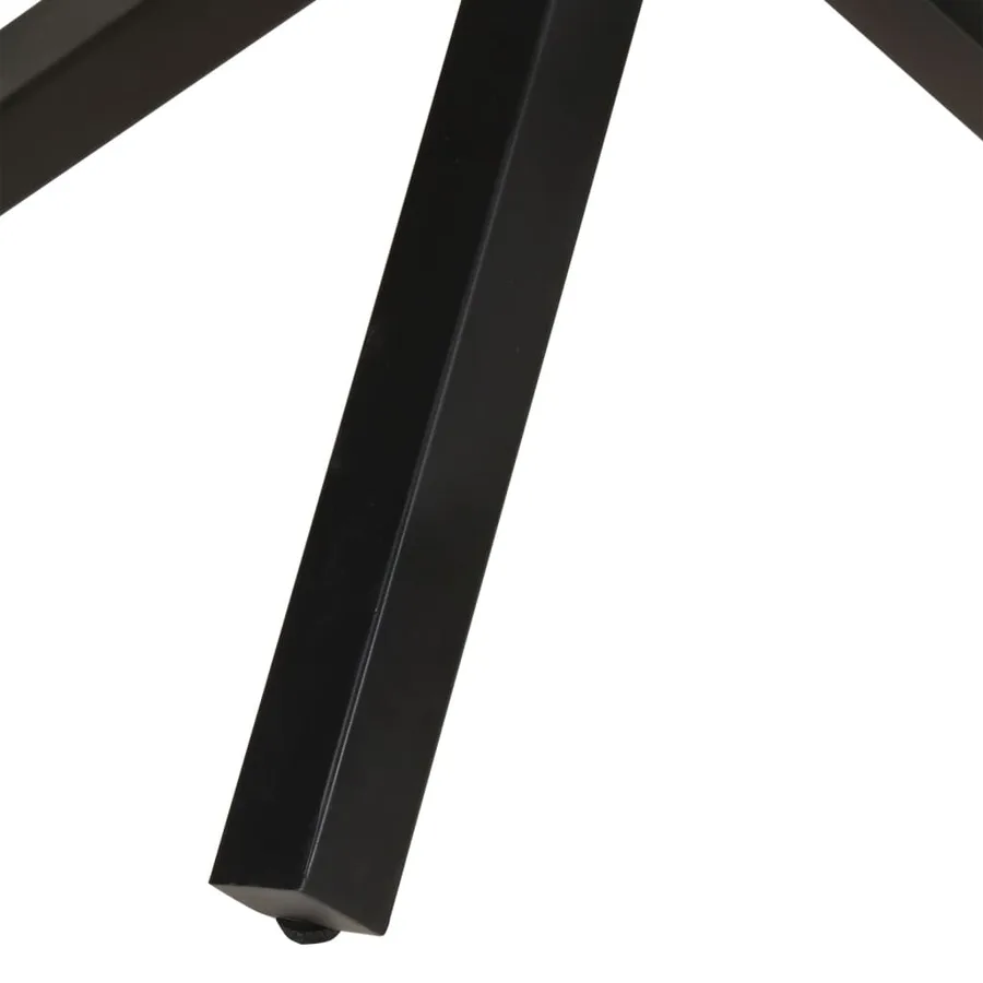 Table à dîner ronde 100x100x75 cm Bois de récupération massif - 5