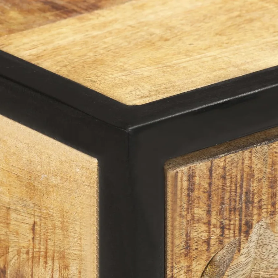 Table console 100x35x75 cm Bois de manguier massif - 7