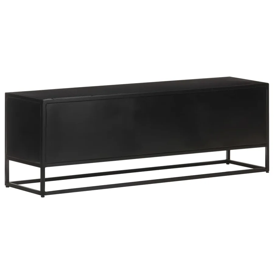 Meuble TV 120x30x40 cm Bois de manguier brut - 4