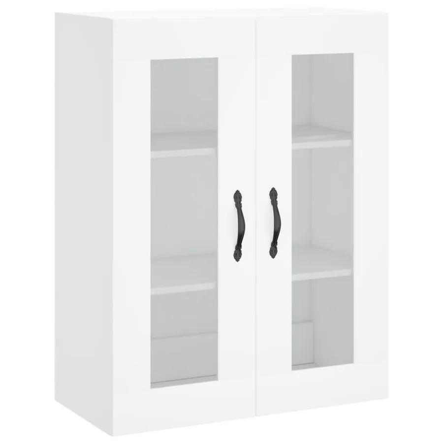 Buffet haut Blanc 69,5x34x180 cm Bois d'ingénierie - 5