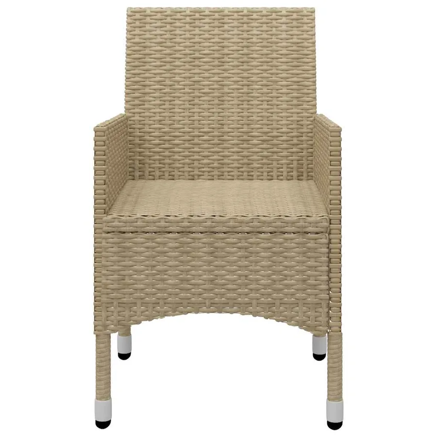 Ensemble à manger de jardin 9 pcs Beige - 11
