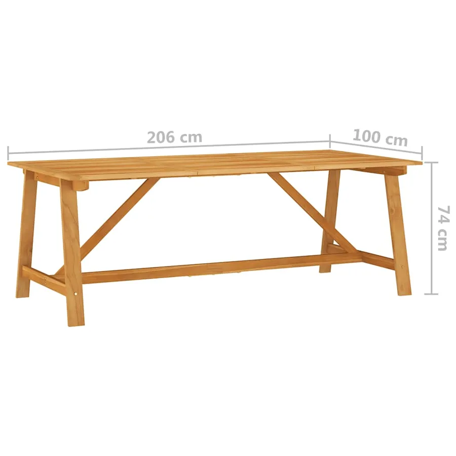 Ensemble à manger de jardin 9 pcs Beige - 18
