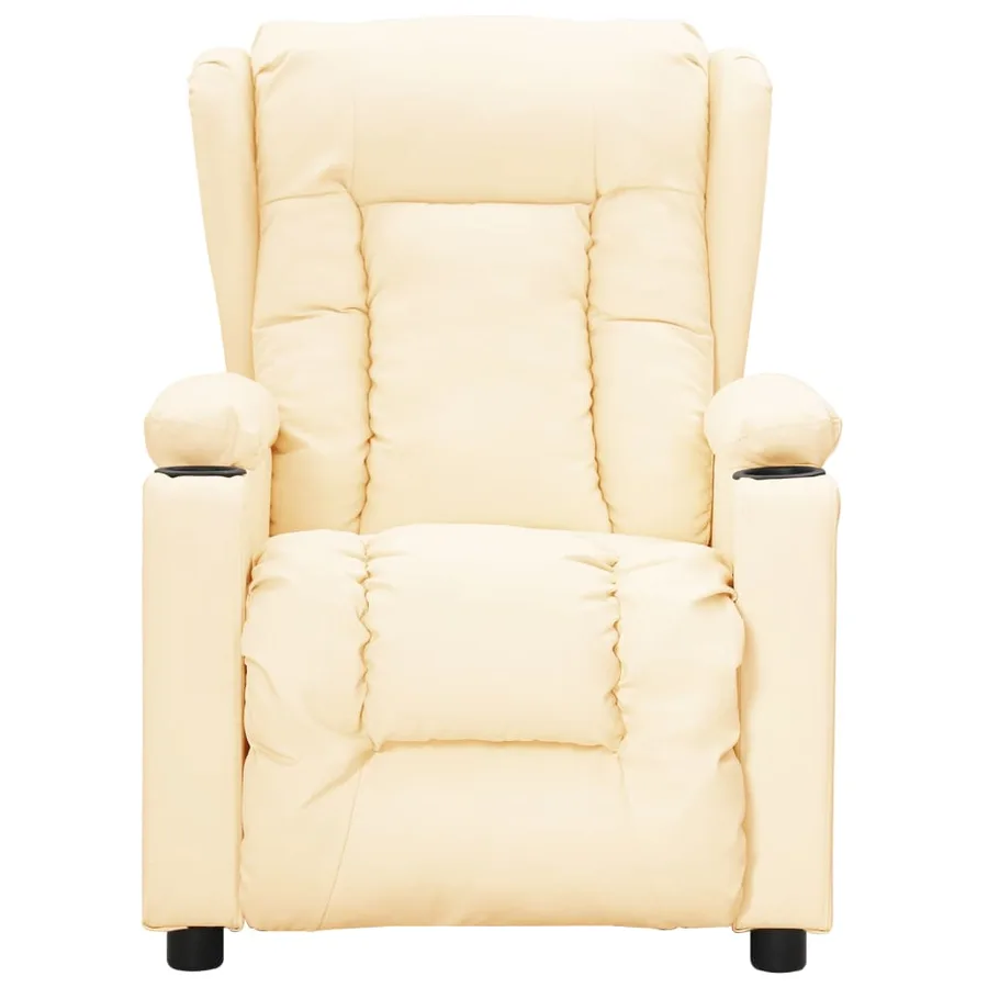 Fauteuil inclinable Crème Similicuir - 2