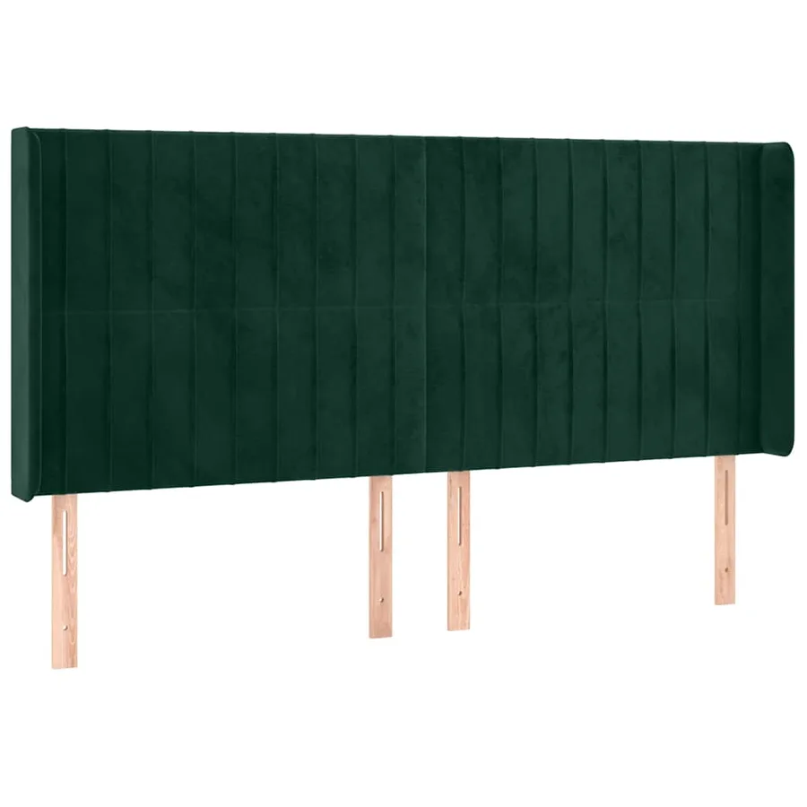 Sommier à lattes de lit matelas et LED Vert foncé 200x200 cm - 7