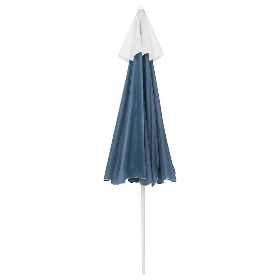 Parasol de plage bleu 240 cm - 4