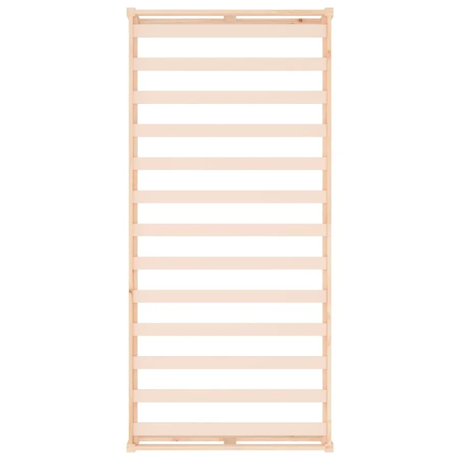 Cadre de lit sans matelas 75x190 cm bois massif - 7
