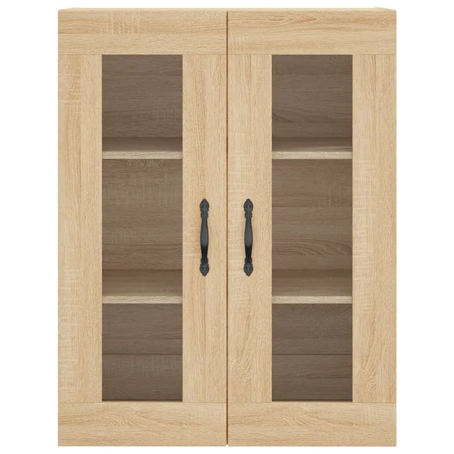 Buffet haut Chêne sonoma 69,5x34x180 cm Bois d'ingénierie - 6