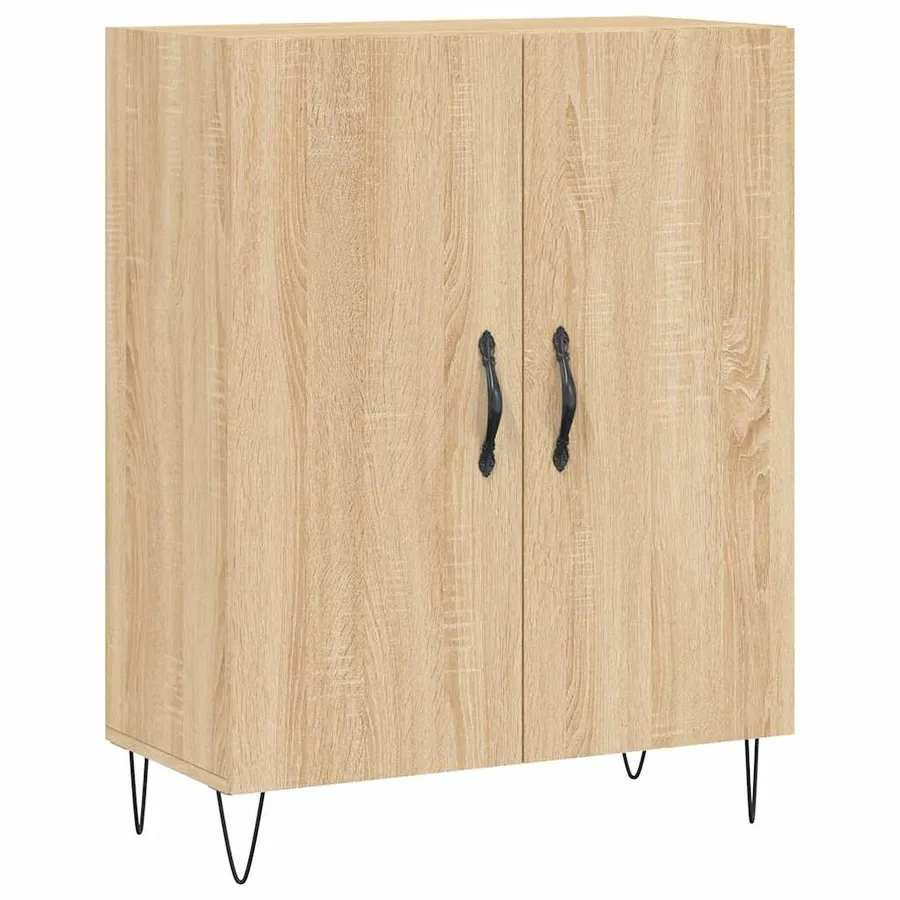 Buffet haut Chêne sonoma 69,5x34x180 cm Bois d'ingénierie - 7