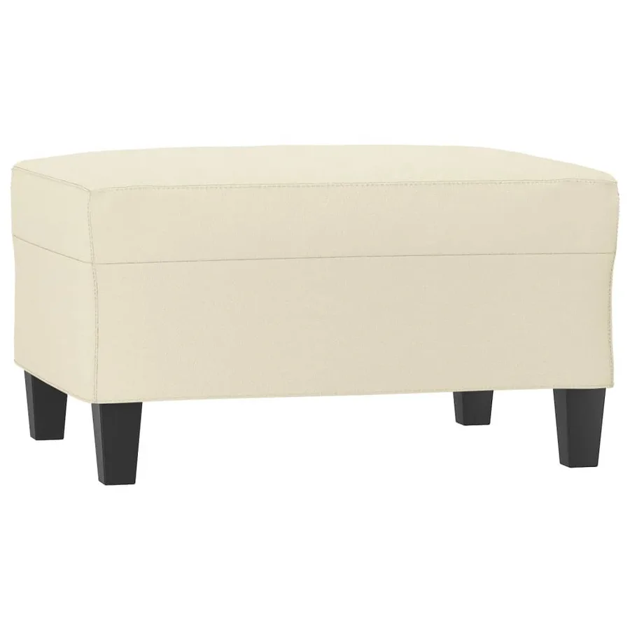 Repose-pied Crème 70x55x41 cm Similicuir - 2