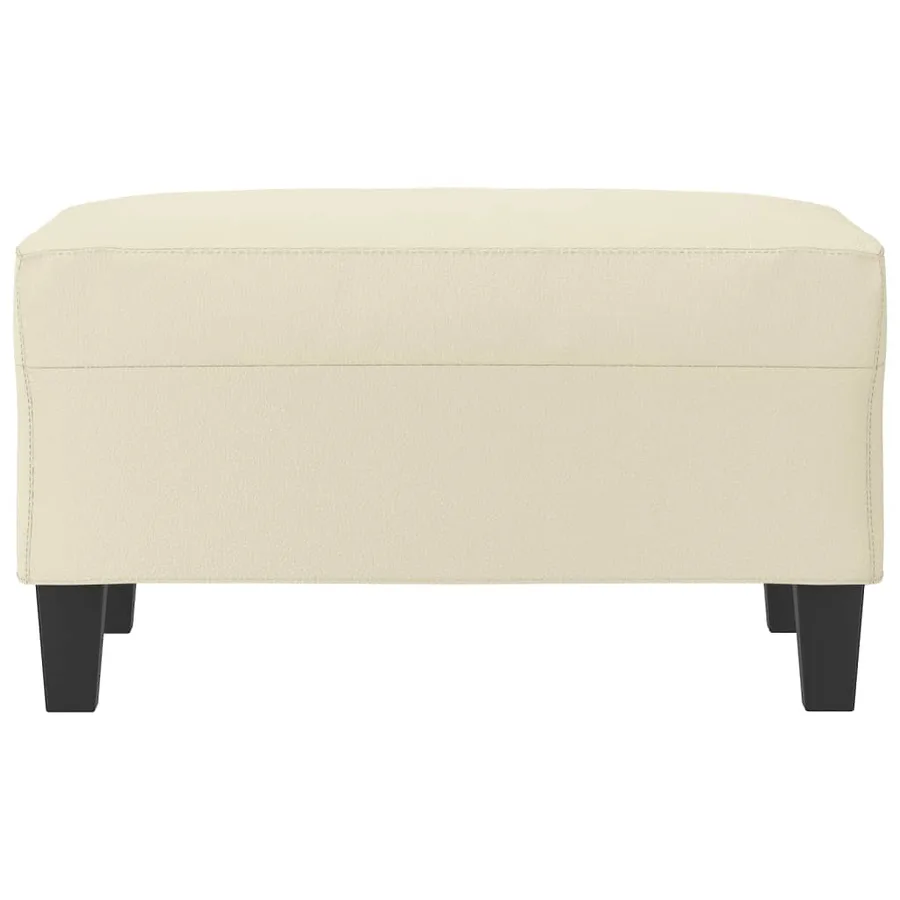 Repose-pied Crème 70x55x41 cm Similicuir - 3