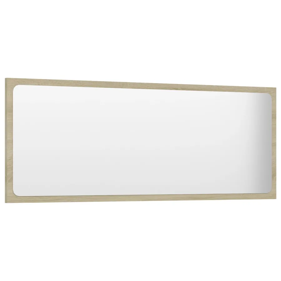 Miroir de salle de bain Chêne sonoma 100x1,5x37 cm Aggloméré - 3